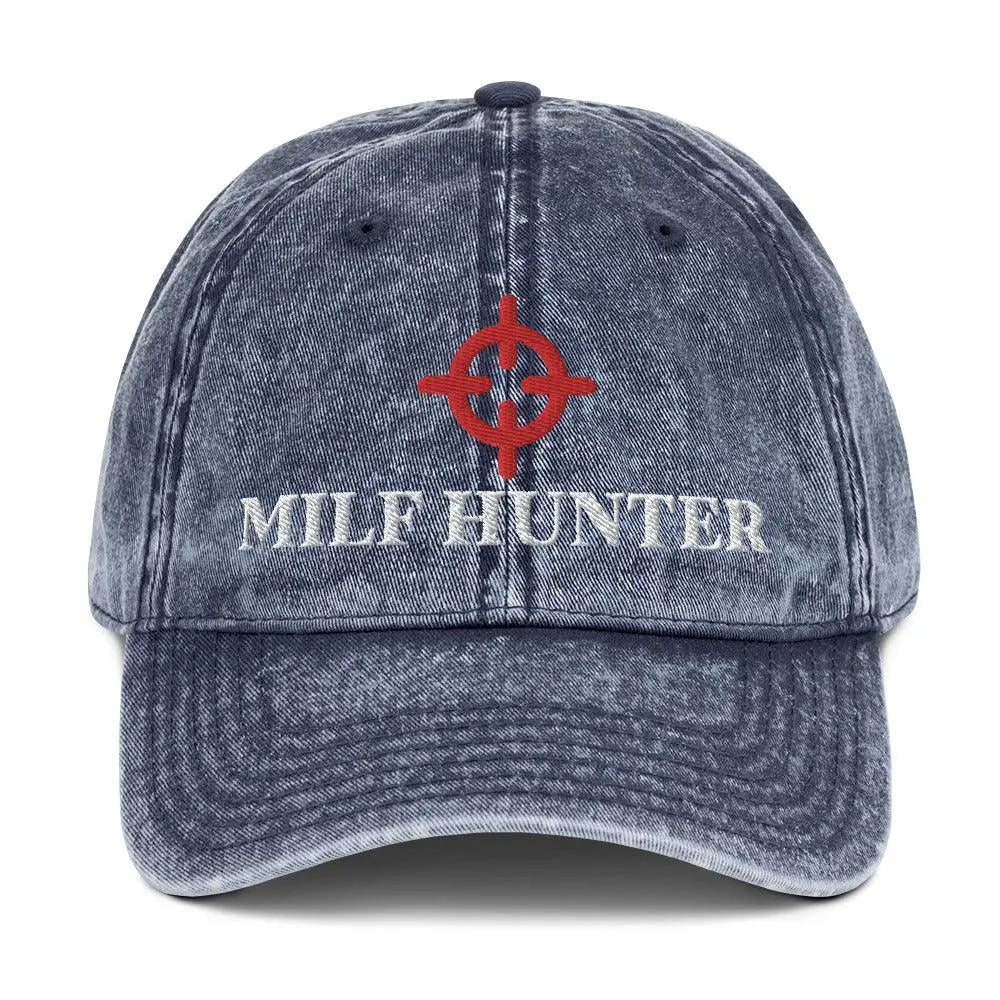 Milf Hunter Vintage Cotton Twill Cap - Orbital Clothing