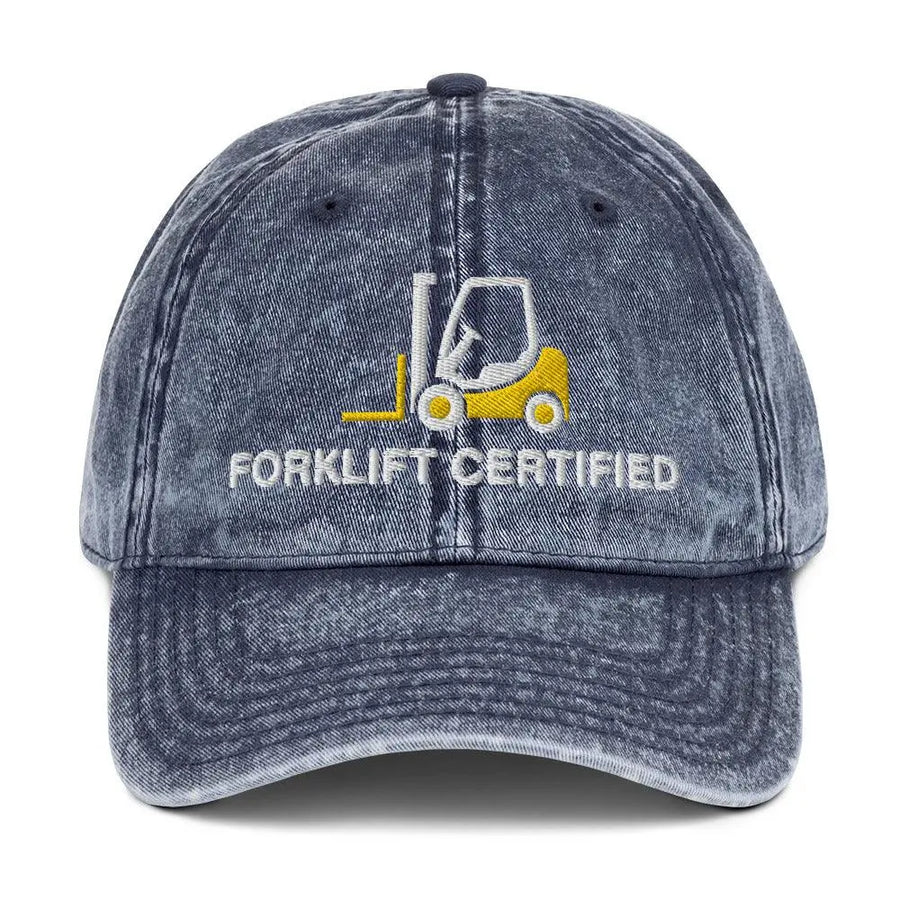 Forklift Certified Vintage Cotton Twill Cap - Orbital Clothing