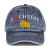 I heart Cheese Vintage Cotton Twill Cap