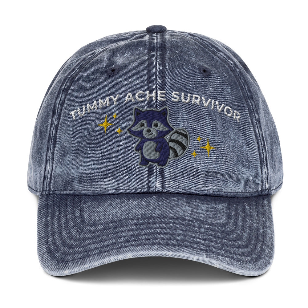 Tummy Ache Survivor Vintage Cotton Twill Cap