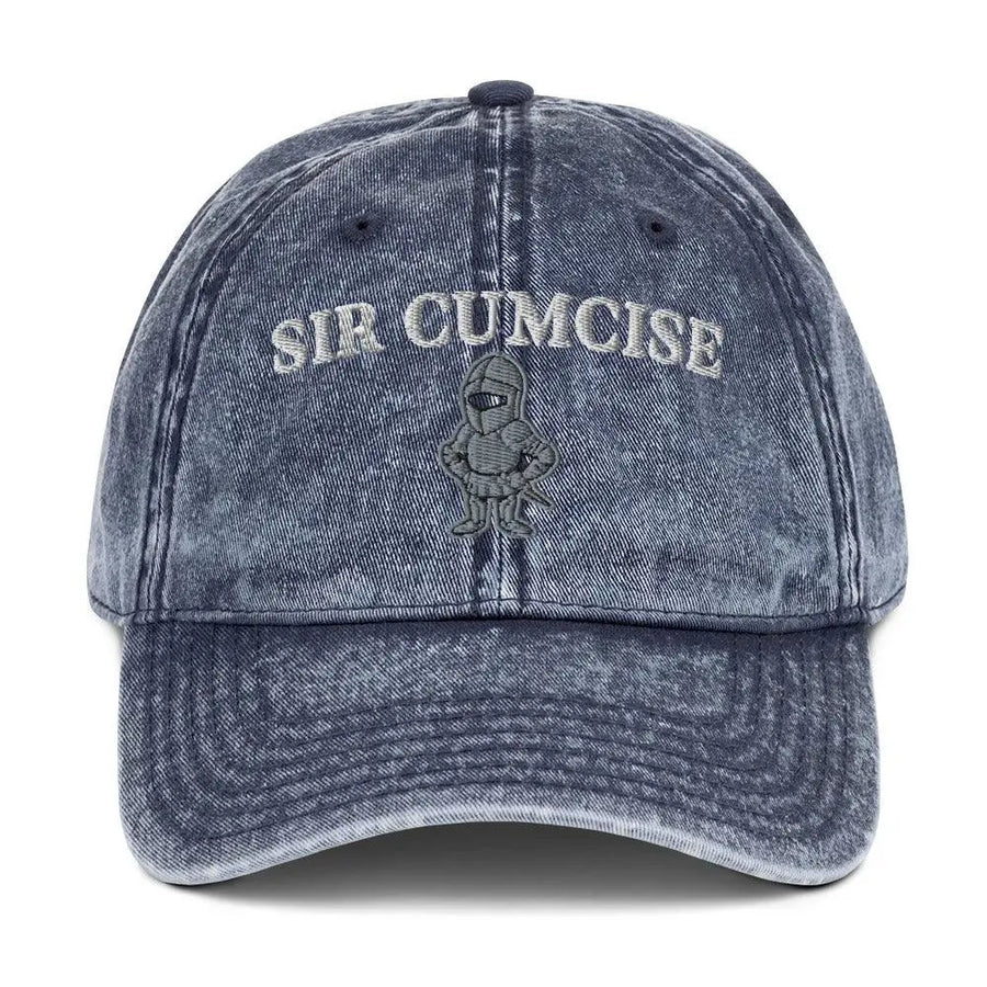 Sir Cumcise Vintage Cotton Twill Cap - Orbital Clothing