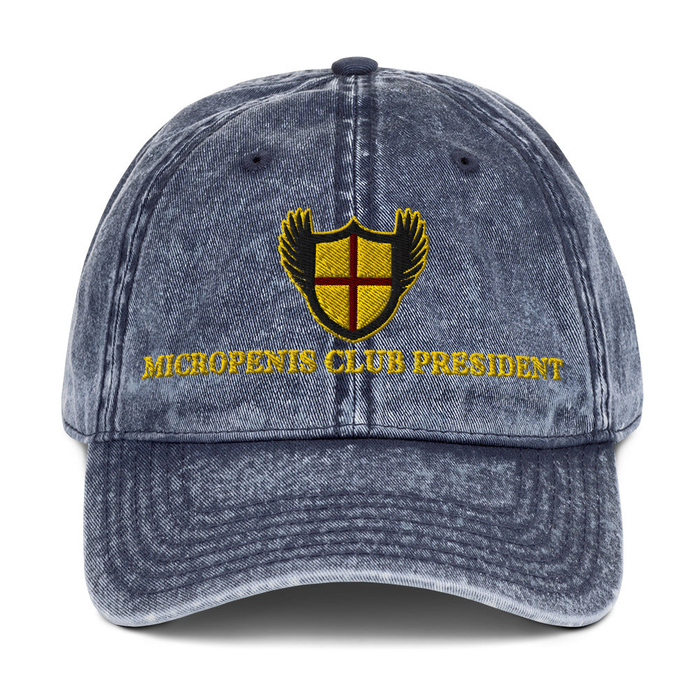 Micropenis Club President Vintage Cotton Twill Cap