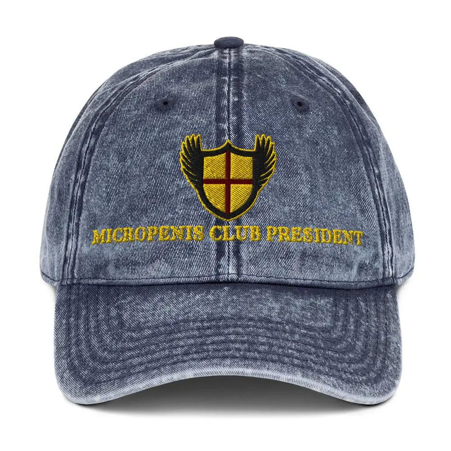 Micropenis Club President Vintage Cotton Twill Cap - Orbital Clothing
