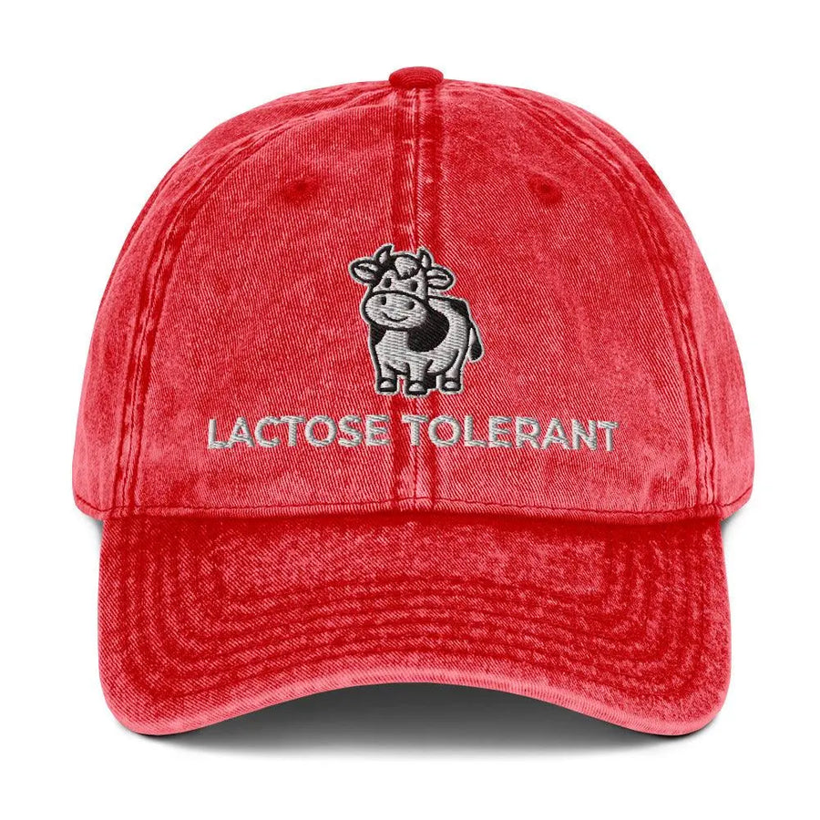 Lactose Tolerant Vintage Cotton Twill Cap - Orbital Clothing