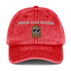 Jesus Has Rizzen Vintage Cotton Twill Cap