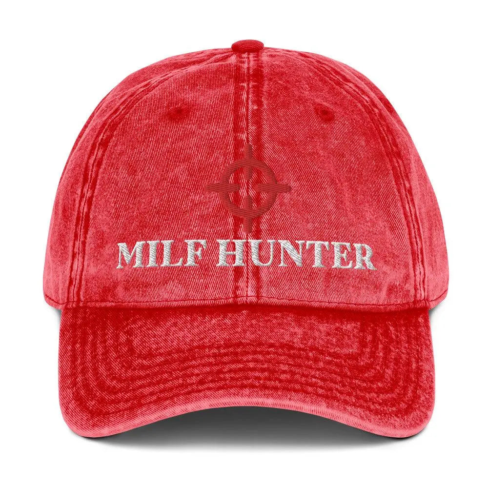 Milf Hunter Vintage Cotton Twill Cap - Orbital Clothing