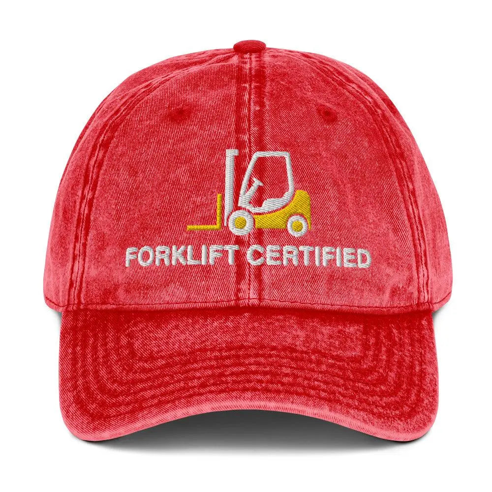 Forklift Certified Vintage Cotton Twill Cap - Orbital Clothing