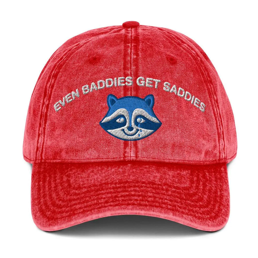 Even Baddies Get Saddies Vintage Cotton Twill Cap - Orbital Clothing