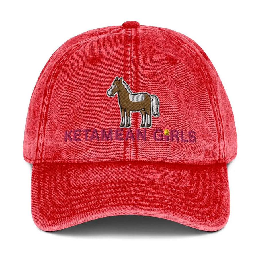 Ketamean Girls Vintage Cotton Twill Cap - Orbital Clothing