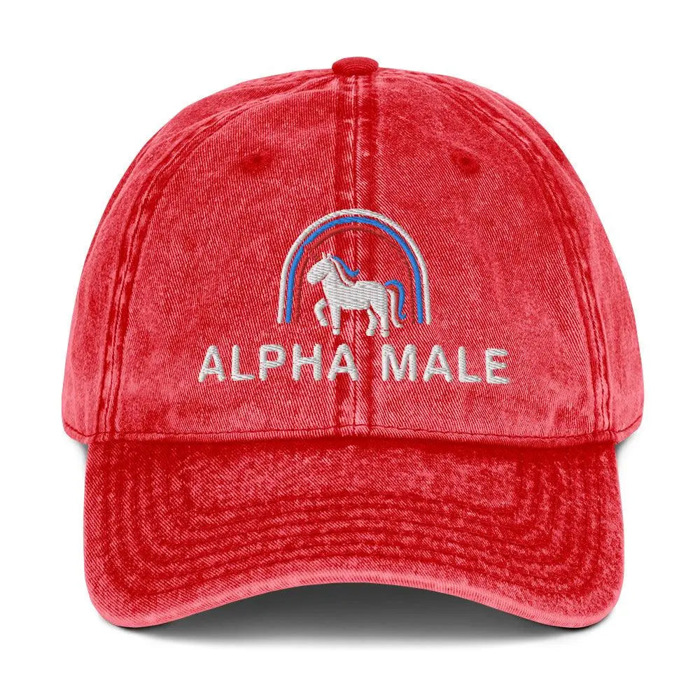 Alpha Male Vintage Cotton Twill Cap - Orbital Clothing