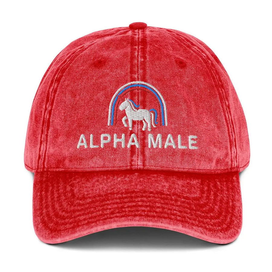 Alpha Male Vintage Cotton Twill Cap - Orbital Clothing