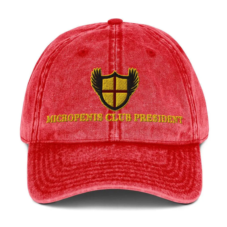 Micropenis Club President Vintage Cotton Twill Cap - Orbital Clothing