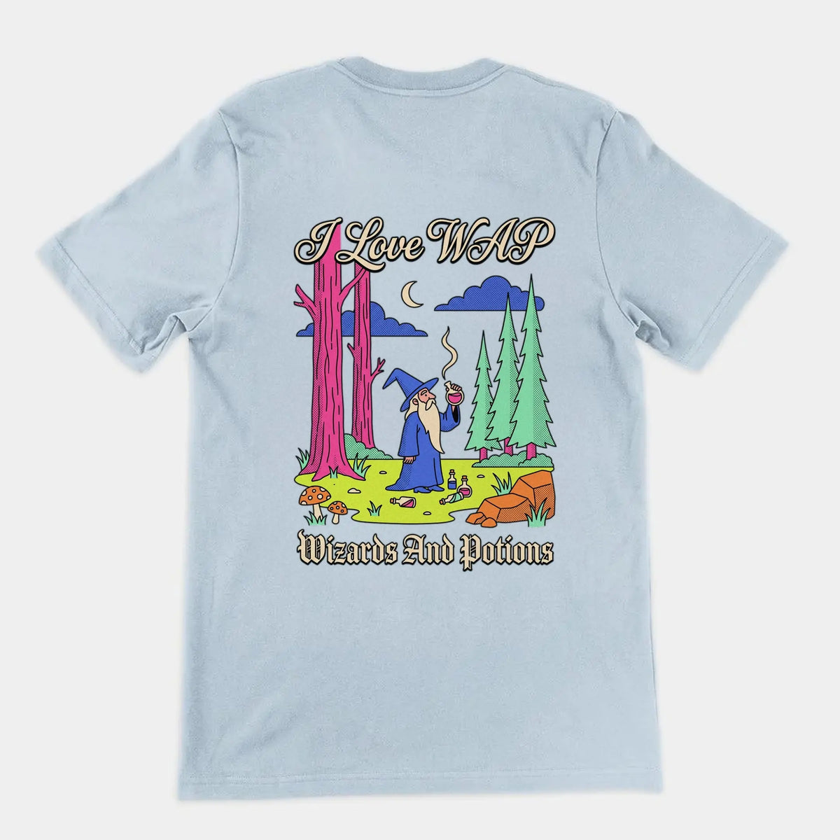 I Love WAP (Wizards And Potions) T-Shirt (backprint) Orbital Clothing