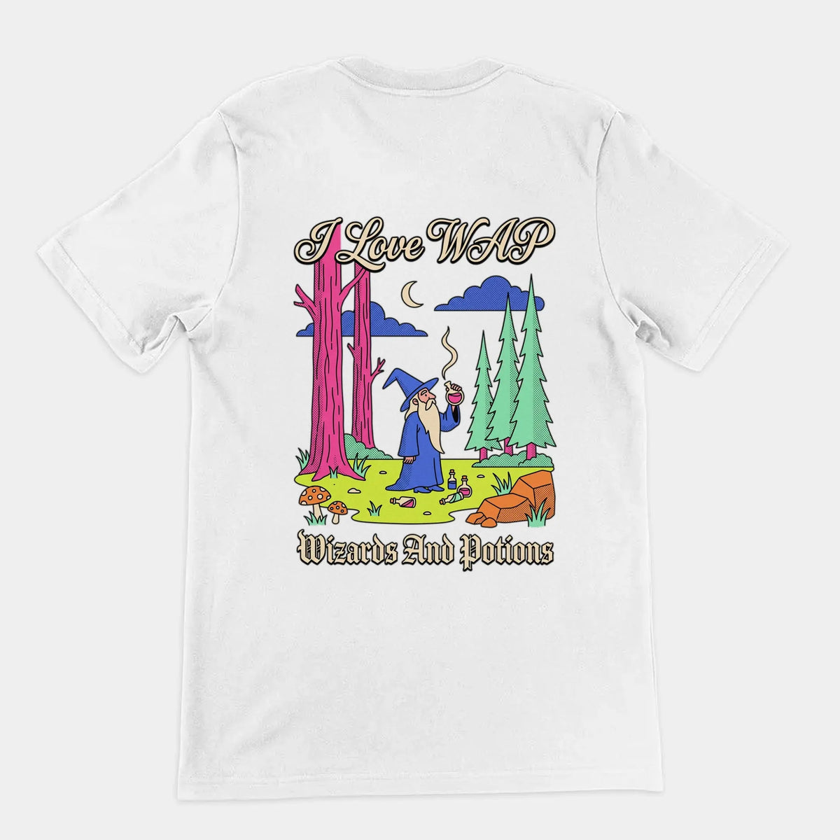 I Love WAP (Wizards And Potions) T-Shirt (backprint) Orbital Clothing