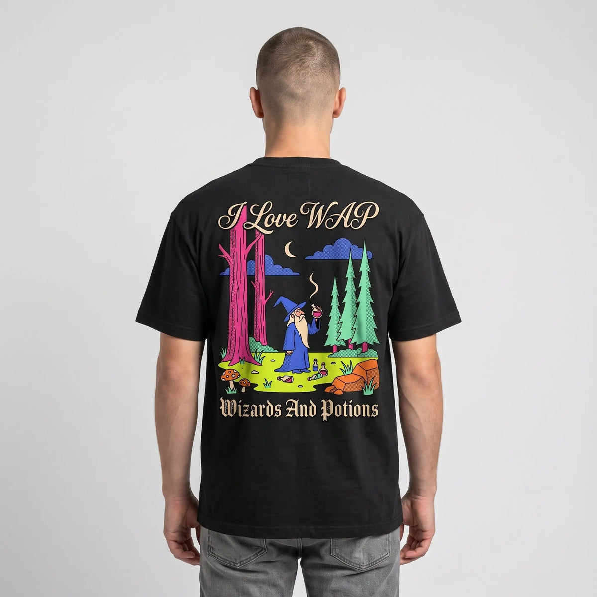 I Love WAP (Wizards And Potions) T-Shirt (backprint) Orbital Clothing
