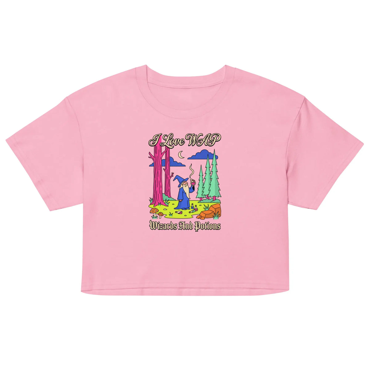 I Love WAP (Wizards And Potions) Women’s crop top Orbital Clothing