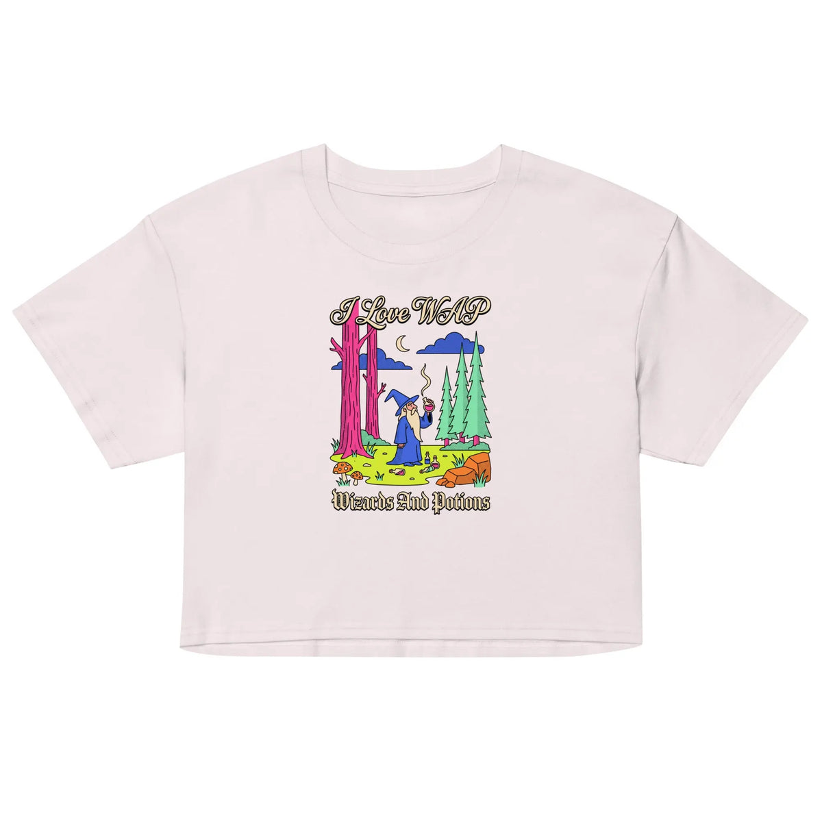 I Love WAP (Wizards And Potions) Women’s crop top Orbital Clothing