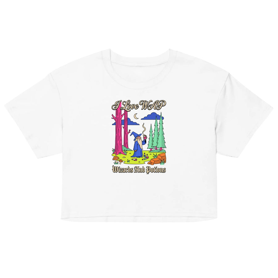 I Love WAP (Wizards And Potions) Women’s crop top Orbital Clothing