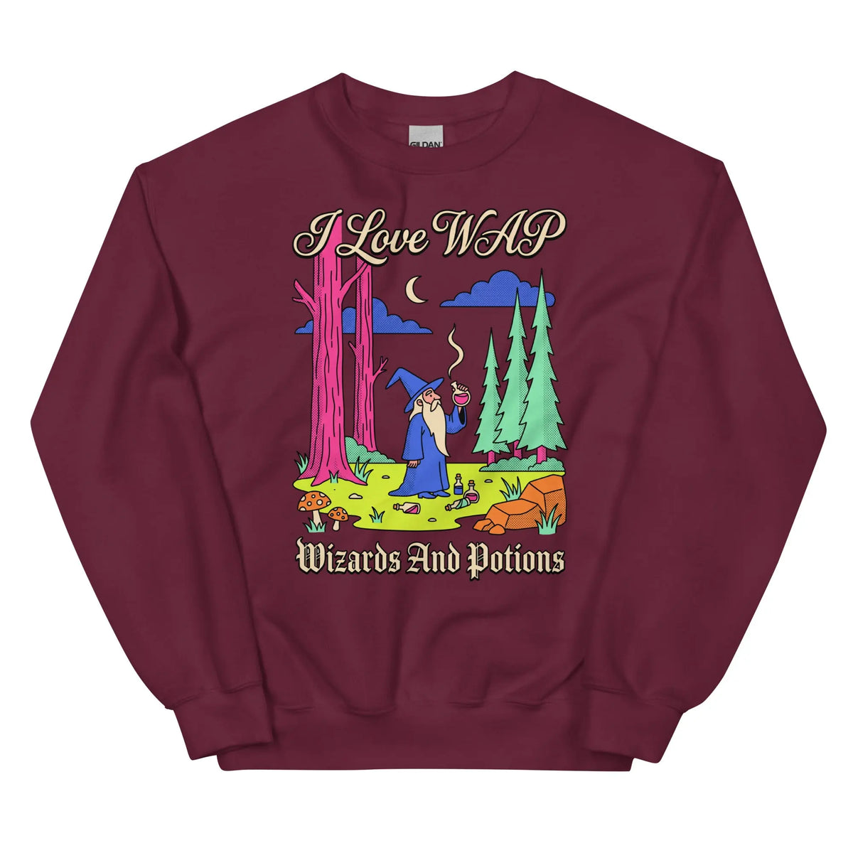 I Love WAP (Wizards And Potions) Sweatshirt Orbital Clothing