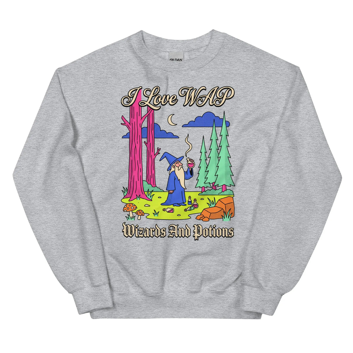 I Love WAP (Wizards And Potions) Sweatshirt Orbital Clothing