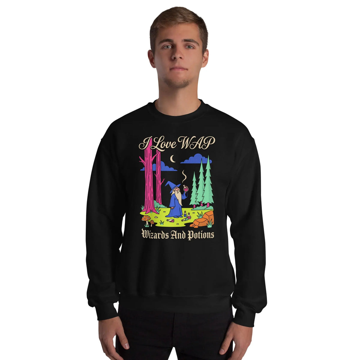 I Love WAP (Wizards And Potions) Sweatshirt Orbital Clothing