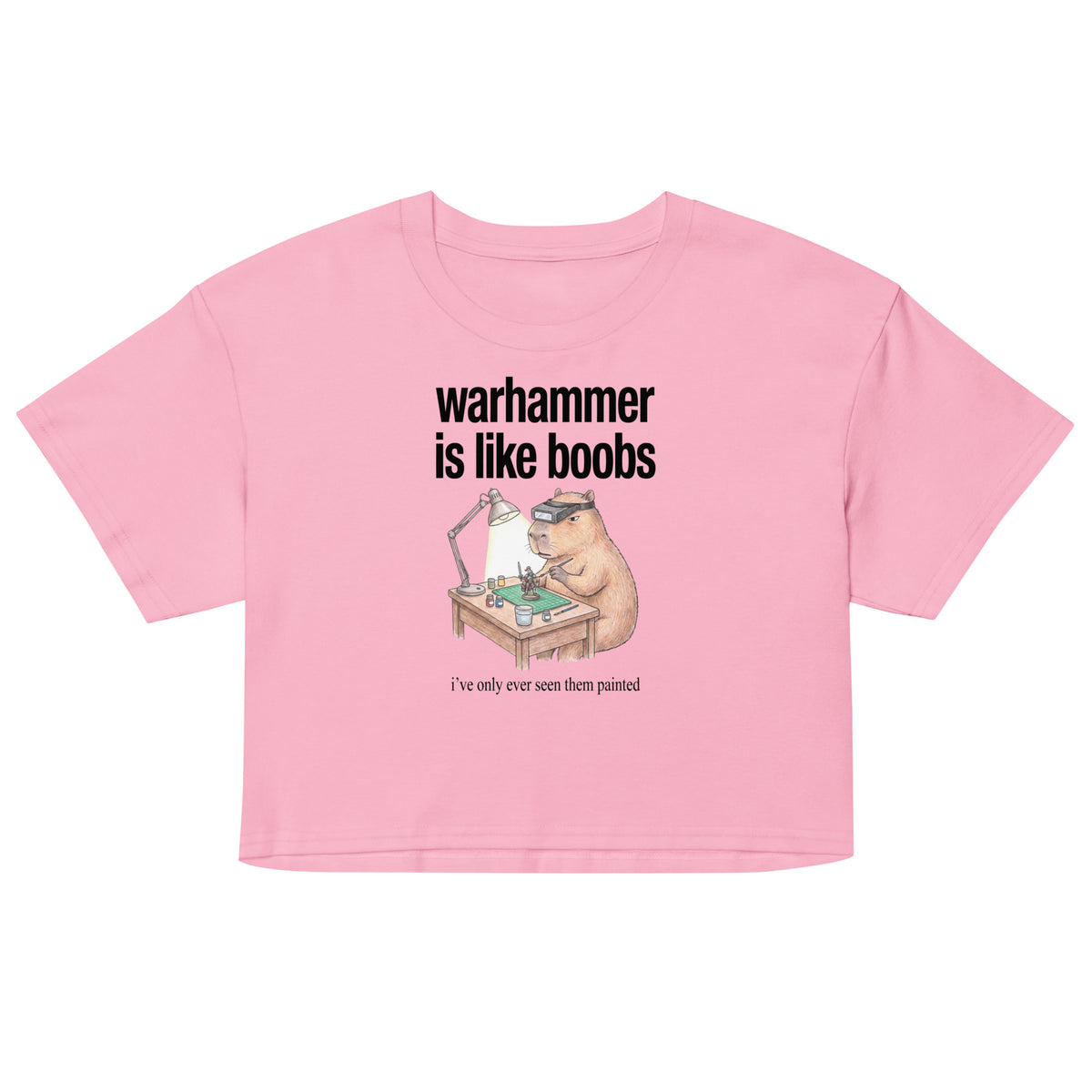 Warhammer Is Like Boobs Women’s crop top Orbital Clothing
