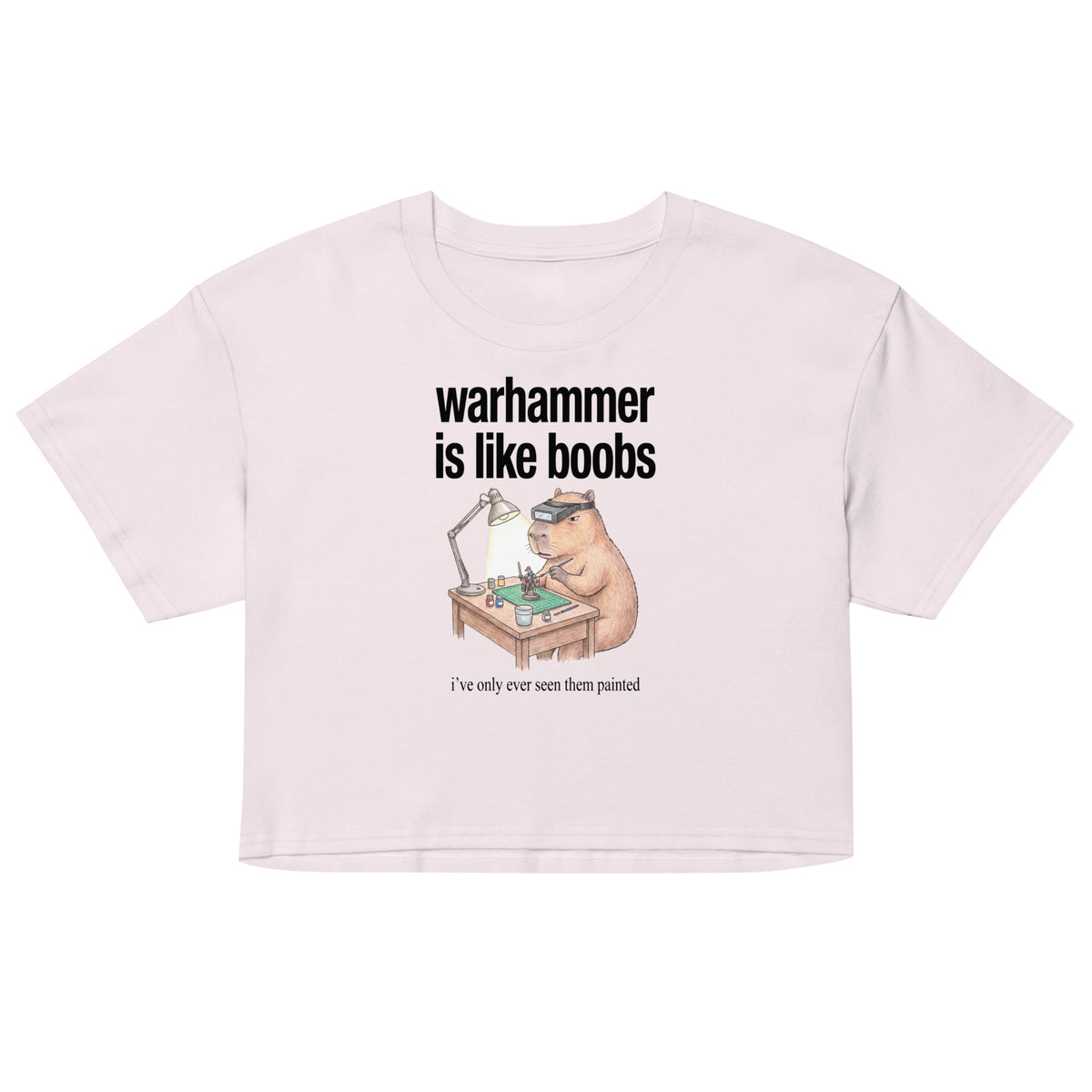 Warhammer Is Like Boobs Women’s crop top Orbital Clothing