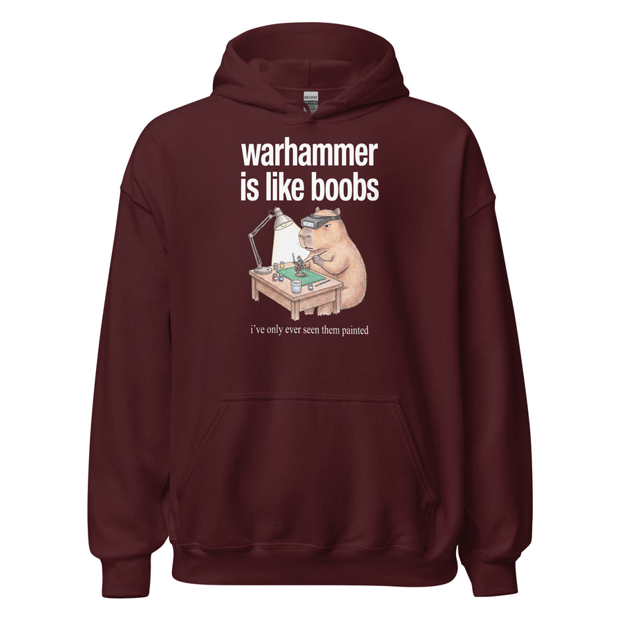 Warhammer Is Like Boobs Hoodie Orbital Clothing