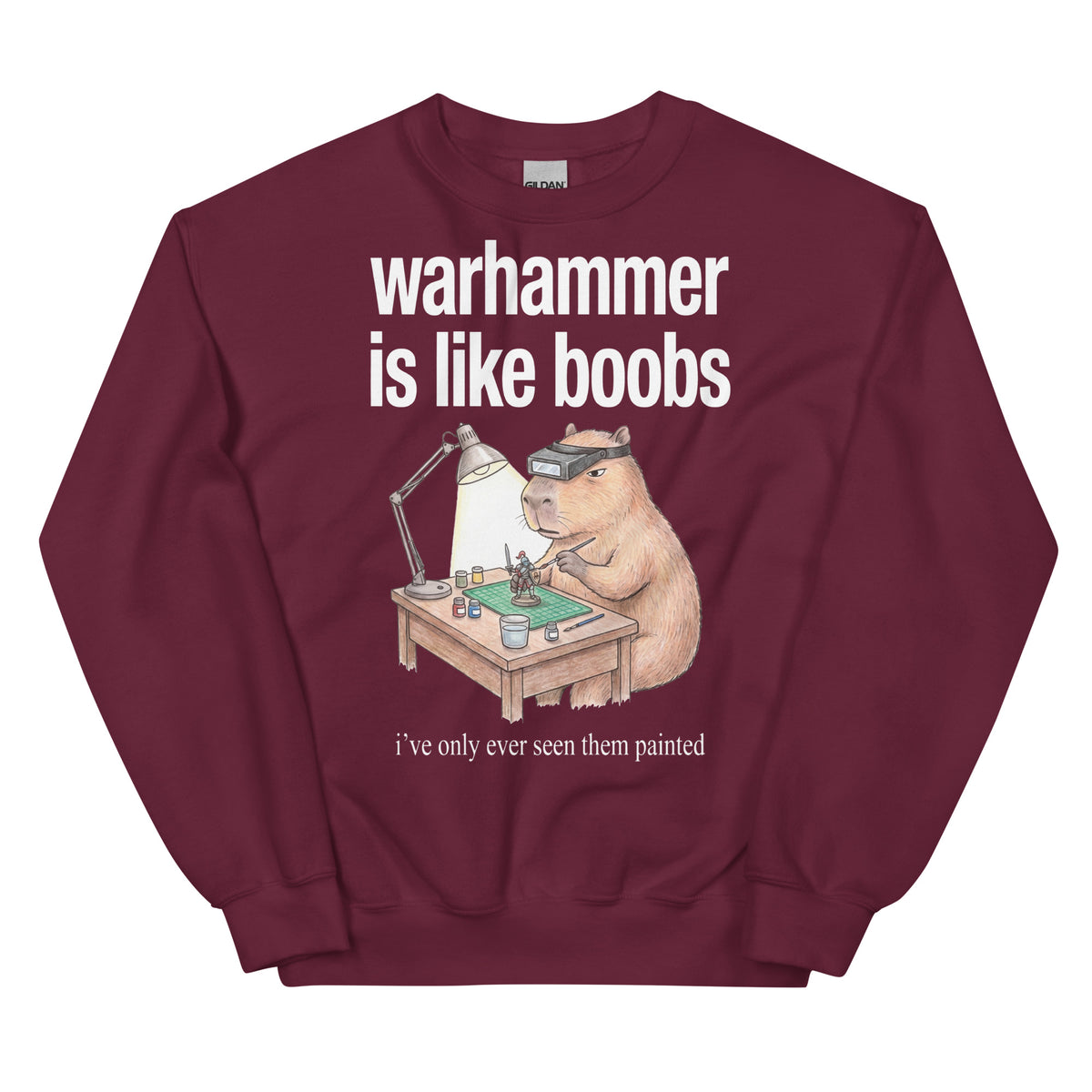 Warhammer Is Like Boobs Sweatshirt Orbital Clothing
