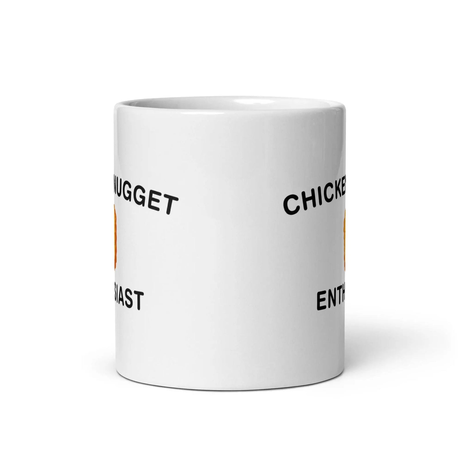 Chicken Nugget Enthusiast White glossy mug - Orbital Clothing