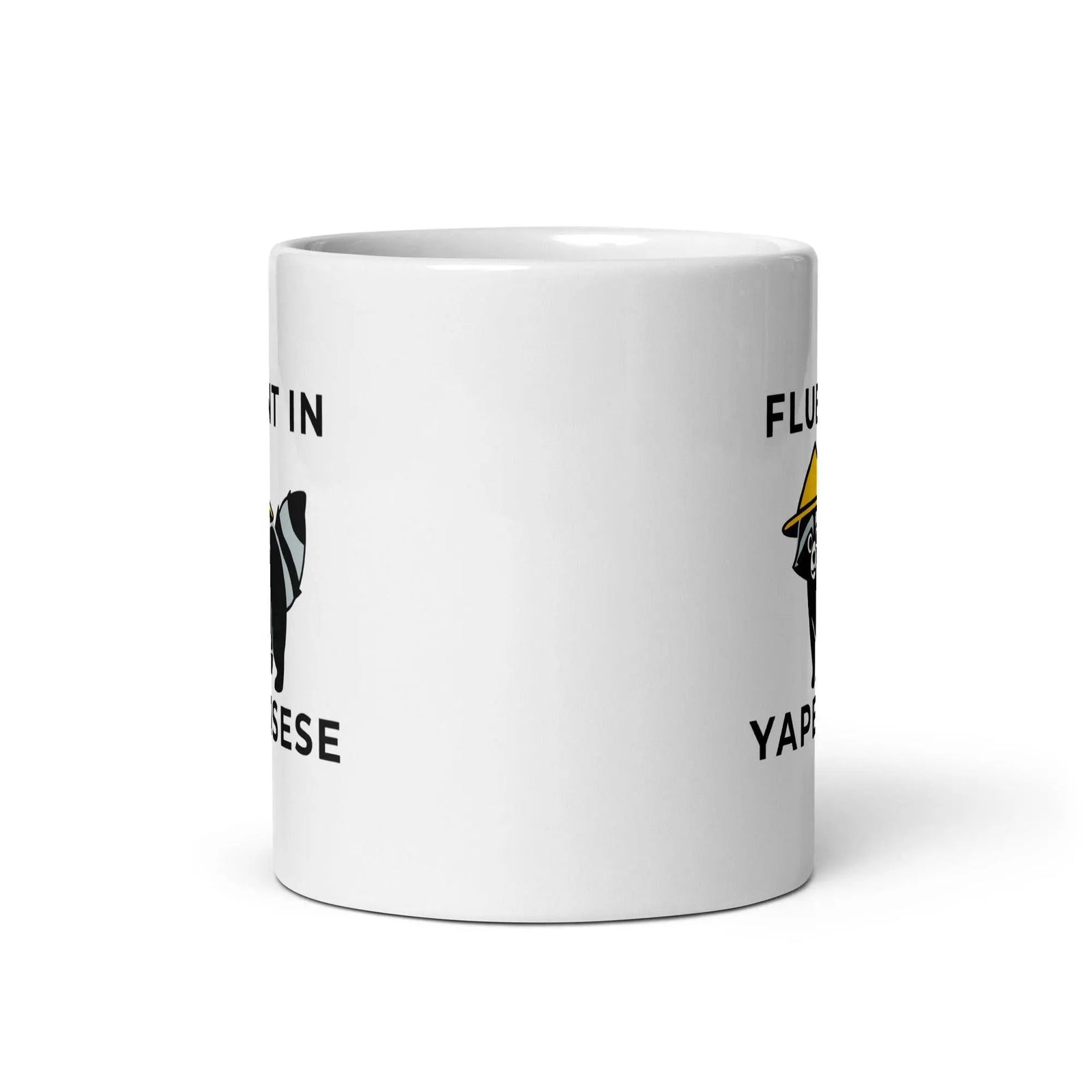 Fluent in Yapenese White glossy mug - Orbital Clothing
