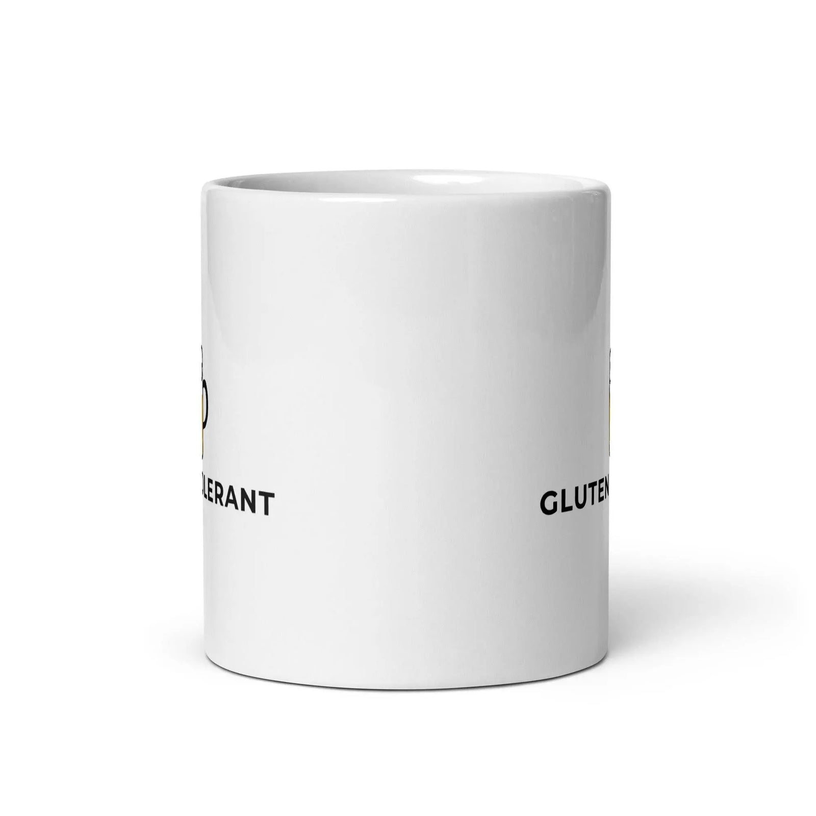 Gluten Tolerant White glossy mug - Orbital Clothing