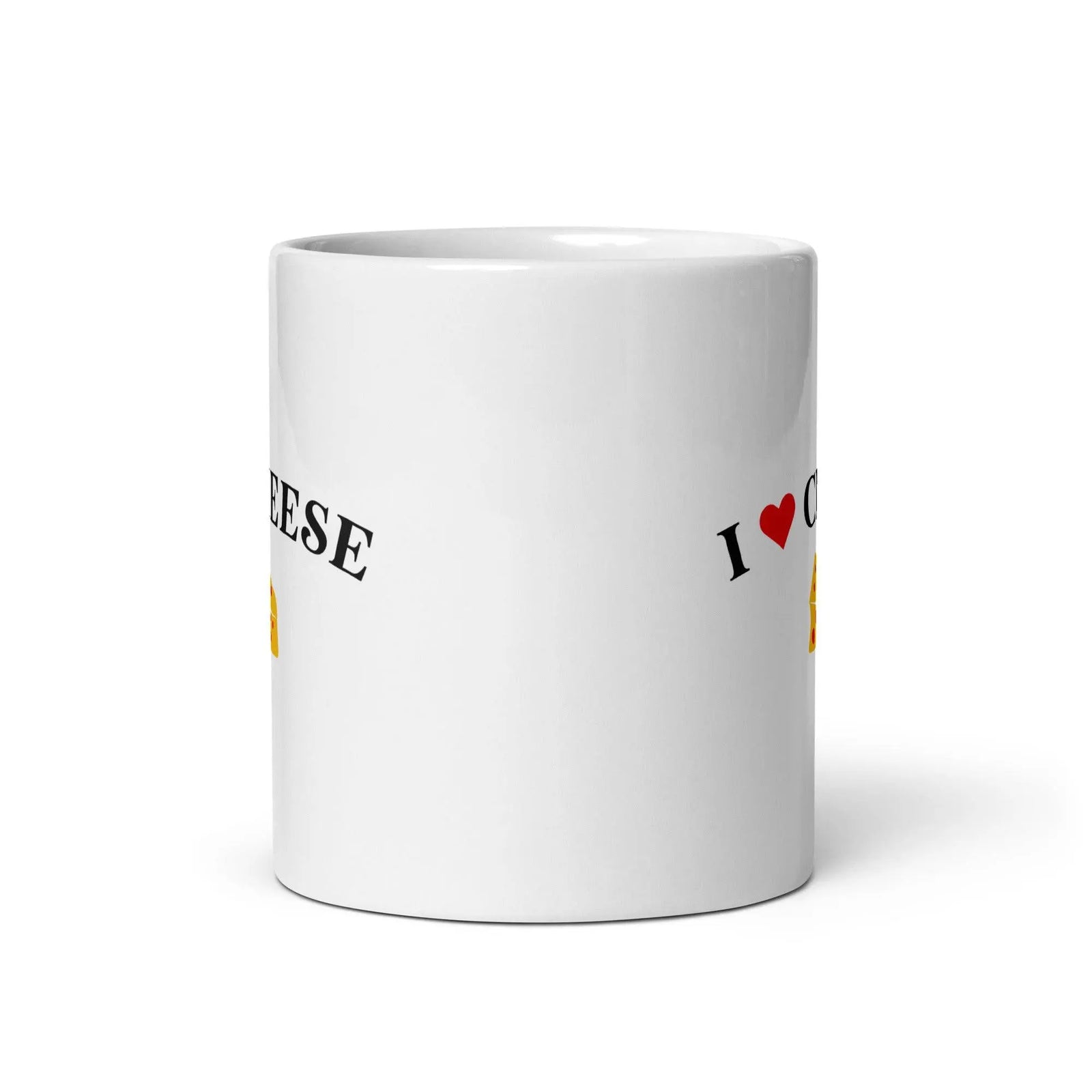 I Love Cheese White glossy mug - Orbital Clothing
