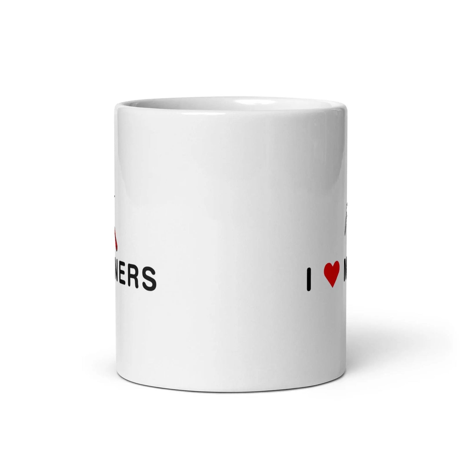 I love Miners White glossy mug - Orbital Clothing