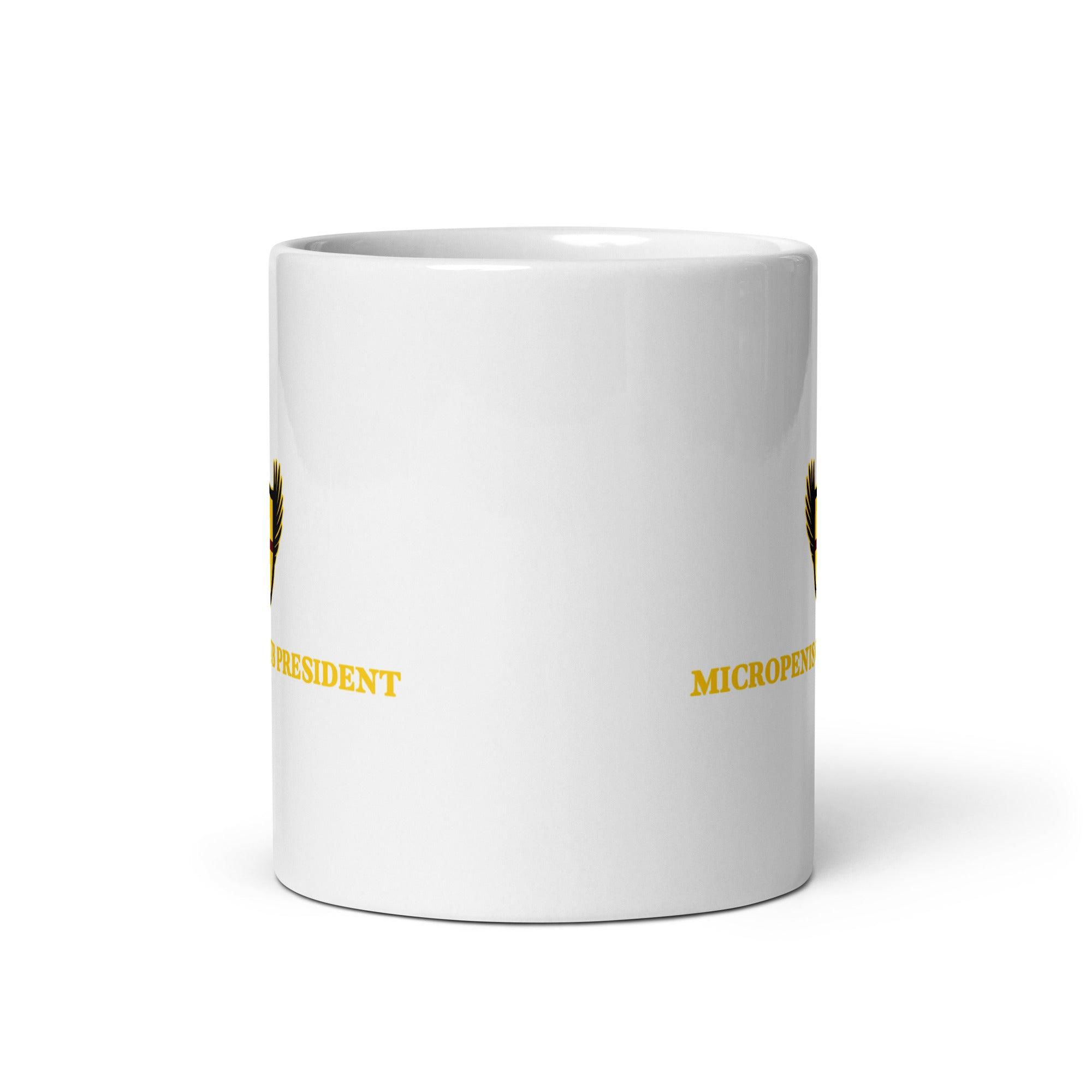Micropenis Club President White glossy mug - Orbital Clothing