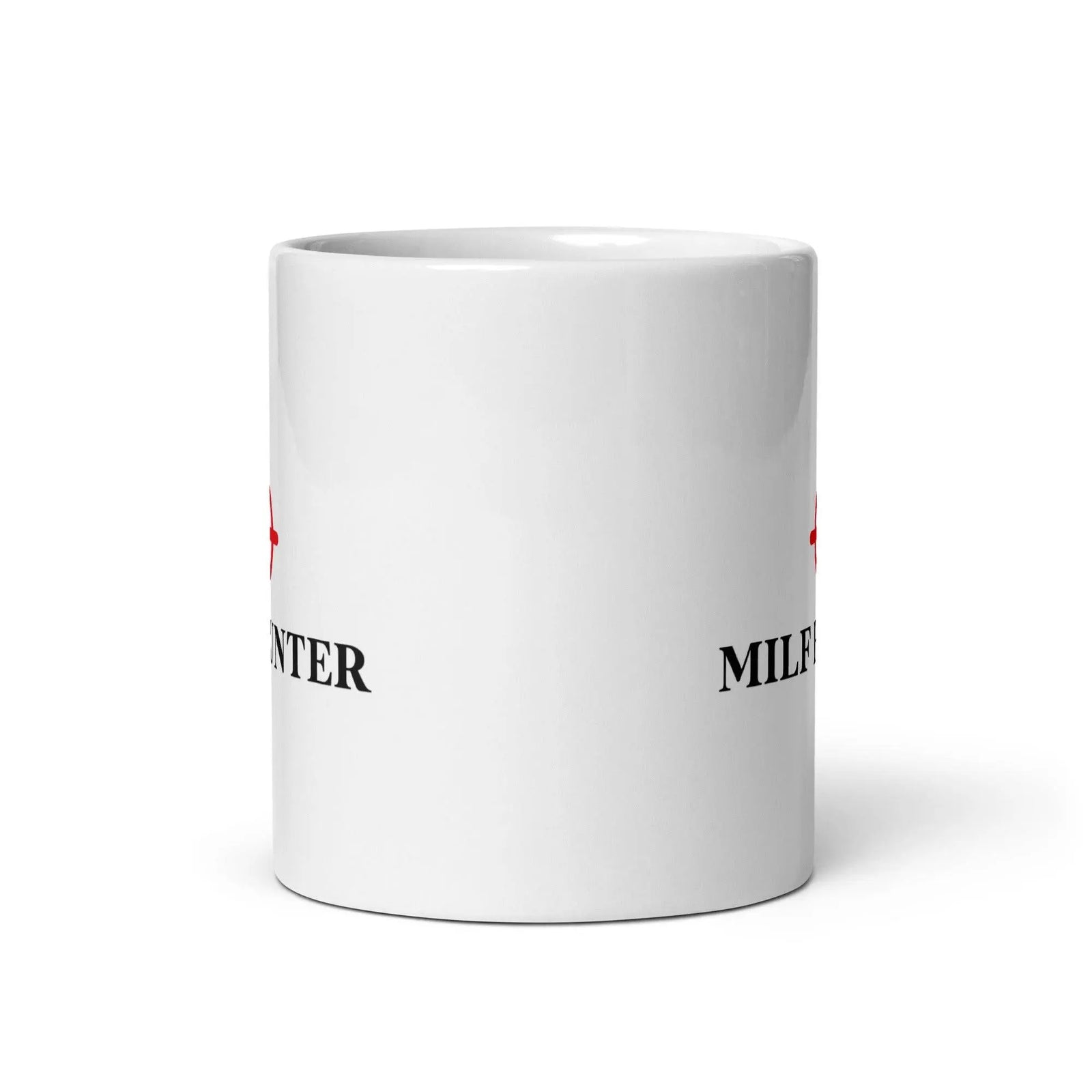 Milf Hunter White glossy mug - Orbital Clothing