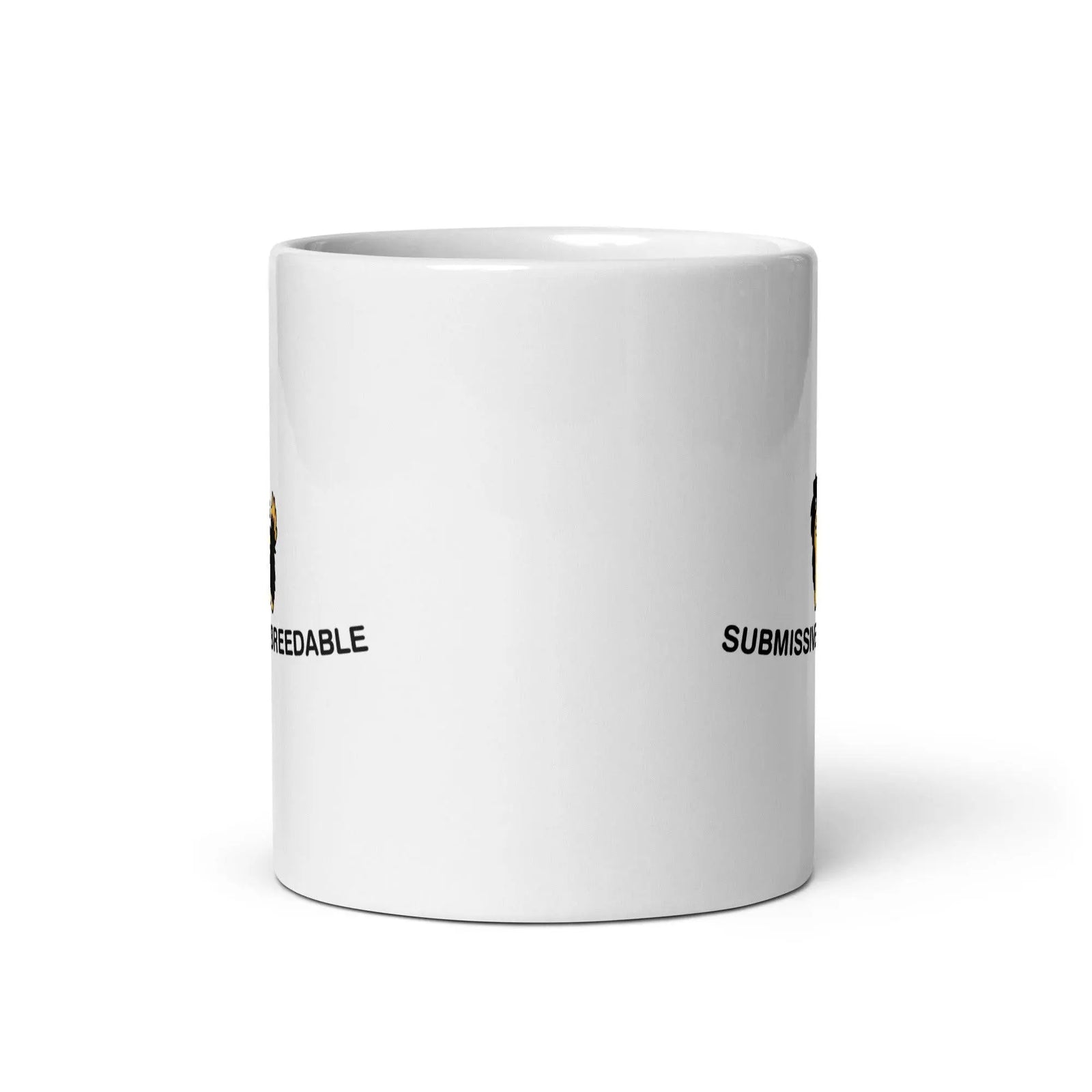 Submissive and Breedable White glossy mug - Orbital Clothing