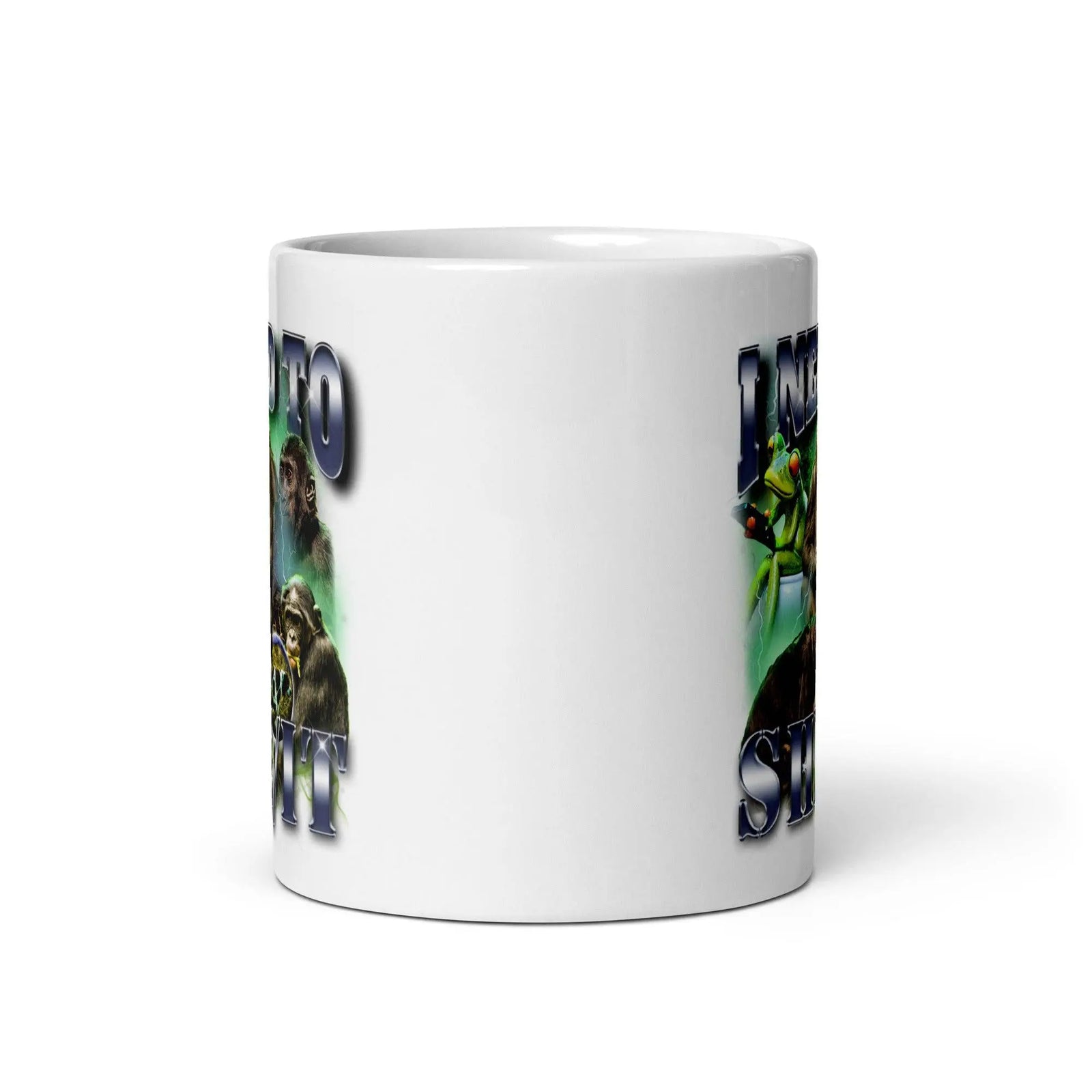 I need to she_it White glossy mug - Orbital Clothing