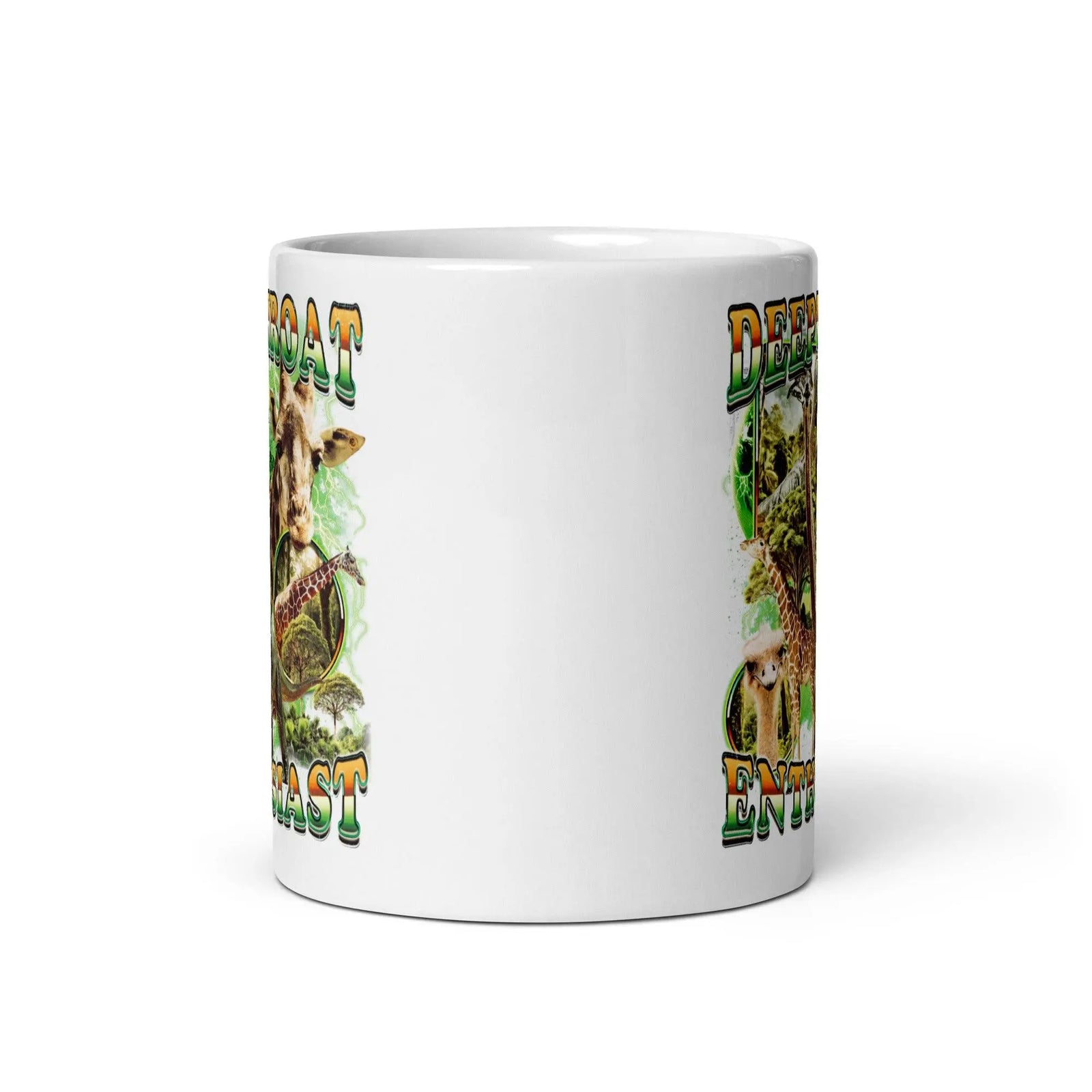 Deepthroat Enthusiast White glossy mug - Orbital Clothing