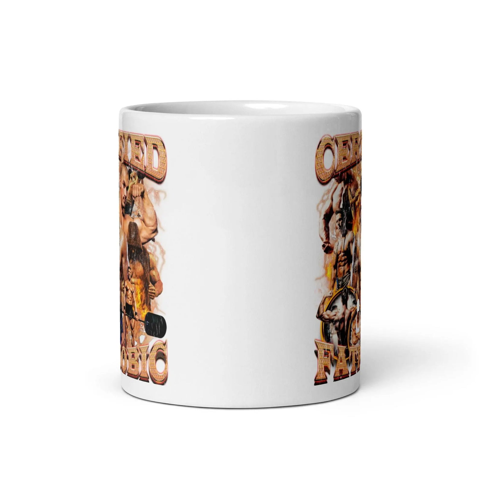 Certified Fatphobic White glossy mug - Orbital Clothing