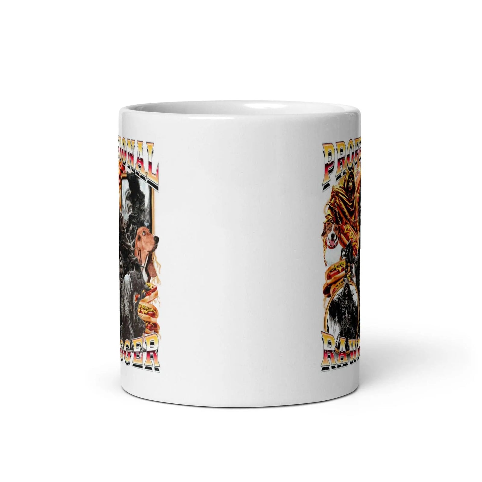 Professional Rawdogger White glossy mug - Orbital Clothing