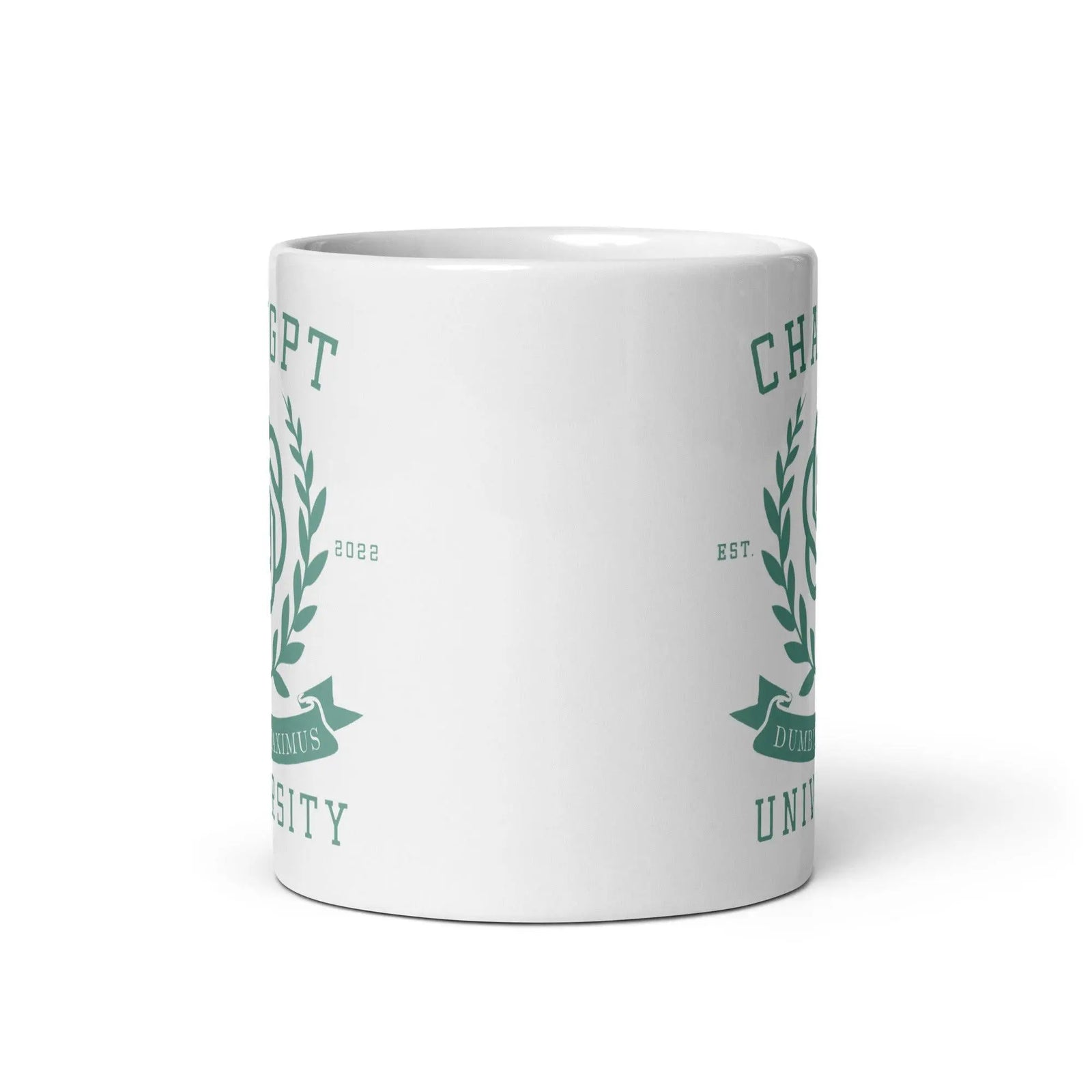Chat GPT University White glossy mug - Orbital Clothing