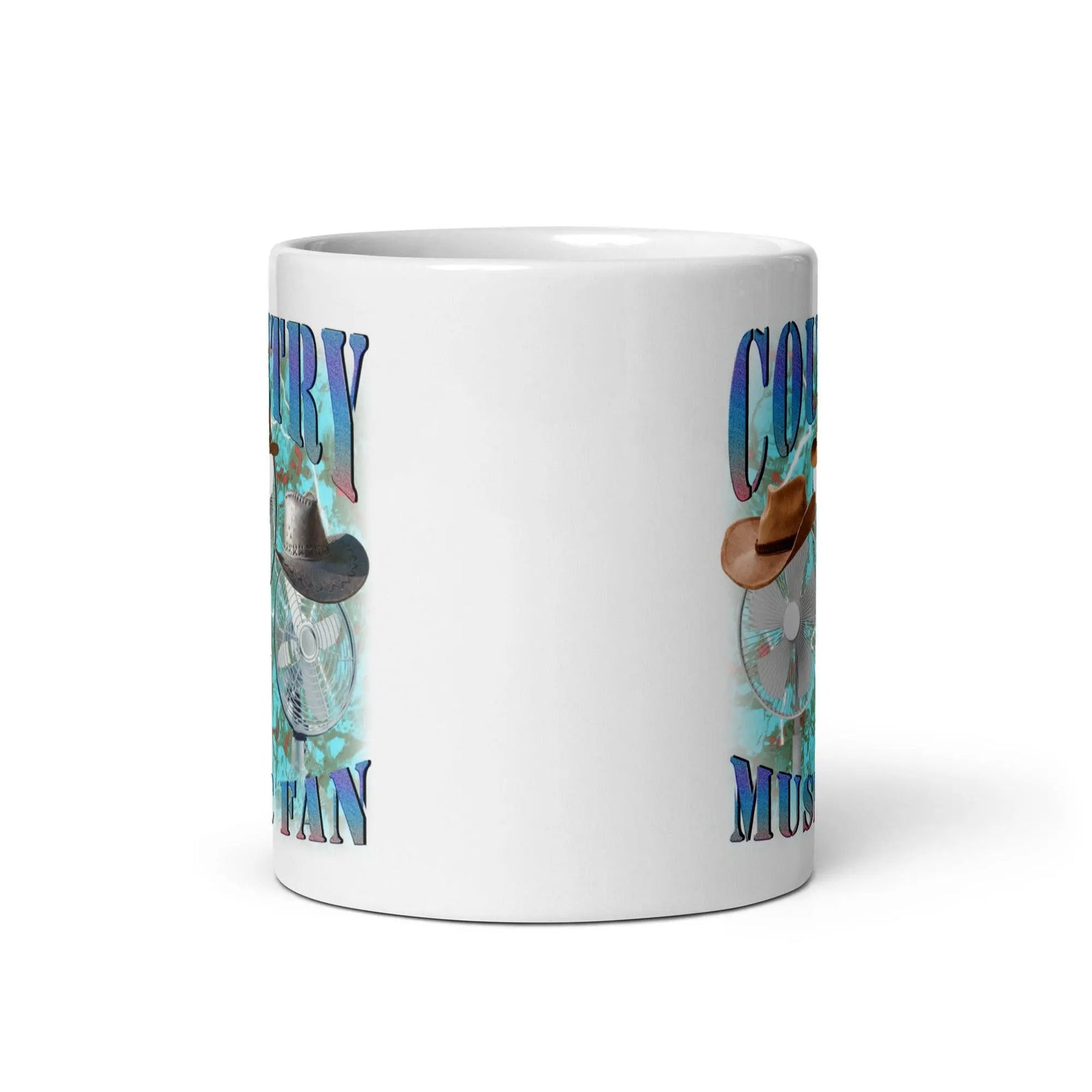 Country Music Fan White glossy mug - Orbital Clothing