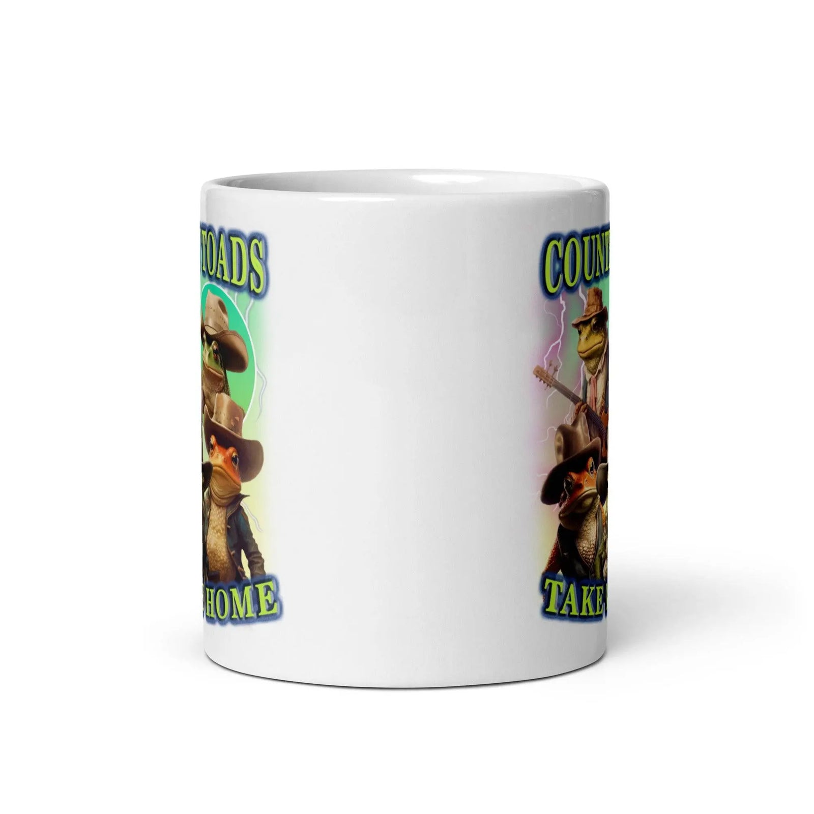Country Toads Take me Home White glossy mug - Orbital Clothing
