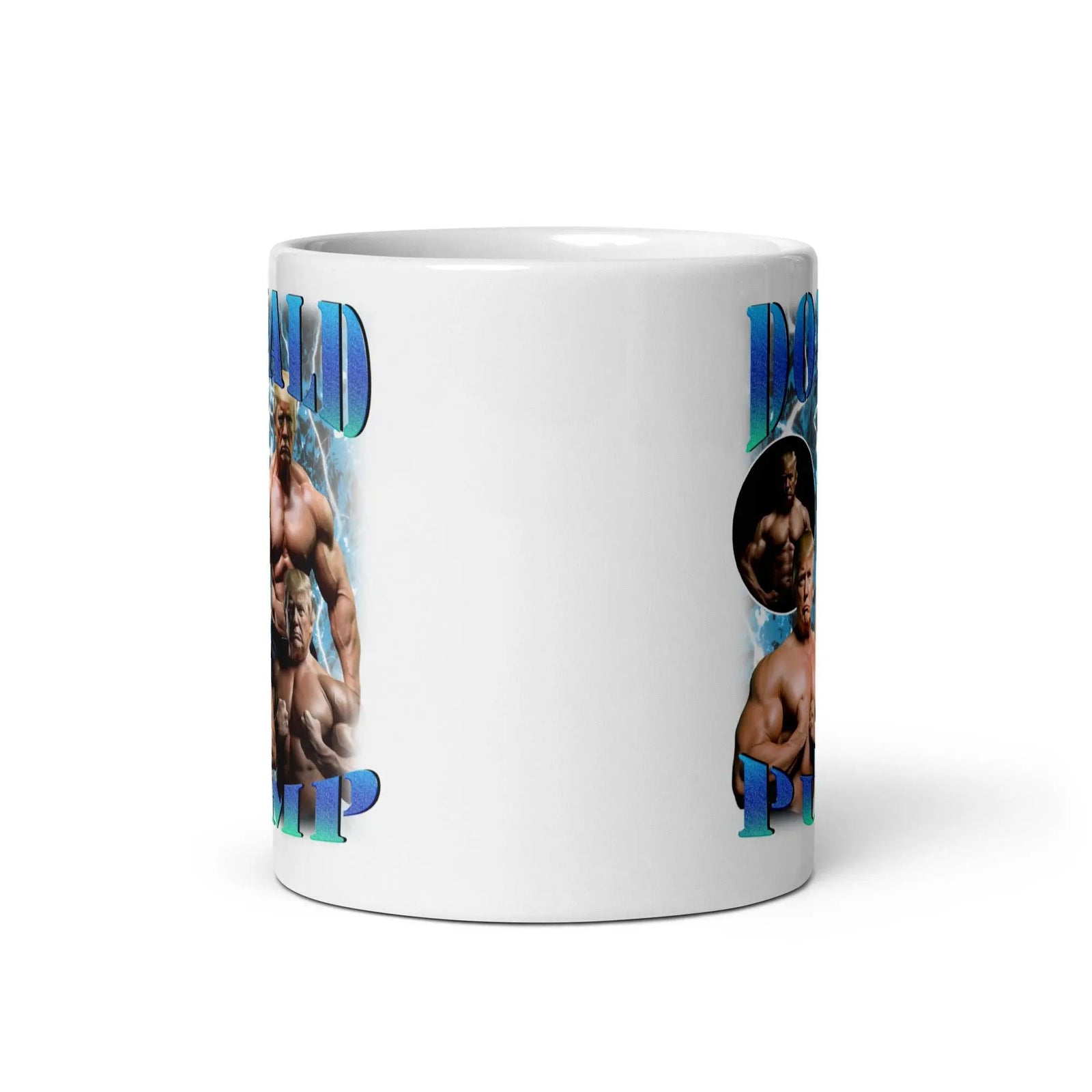 Donald Pump White glossy mug - Orbital Clothing