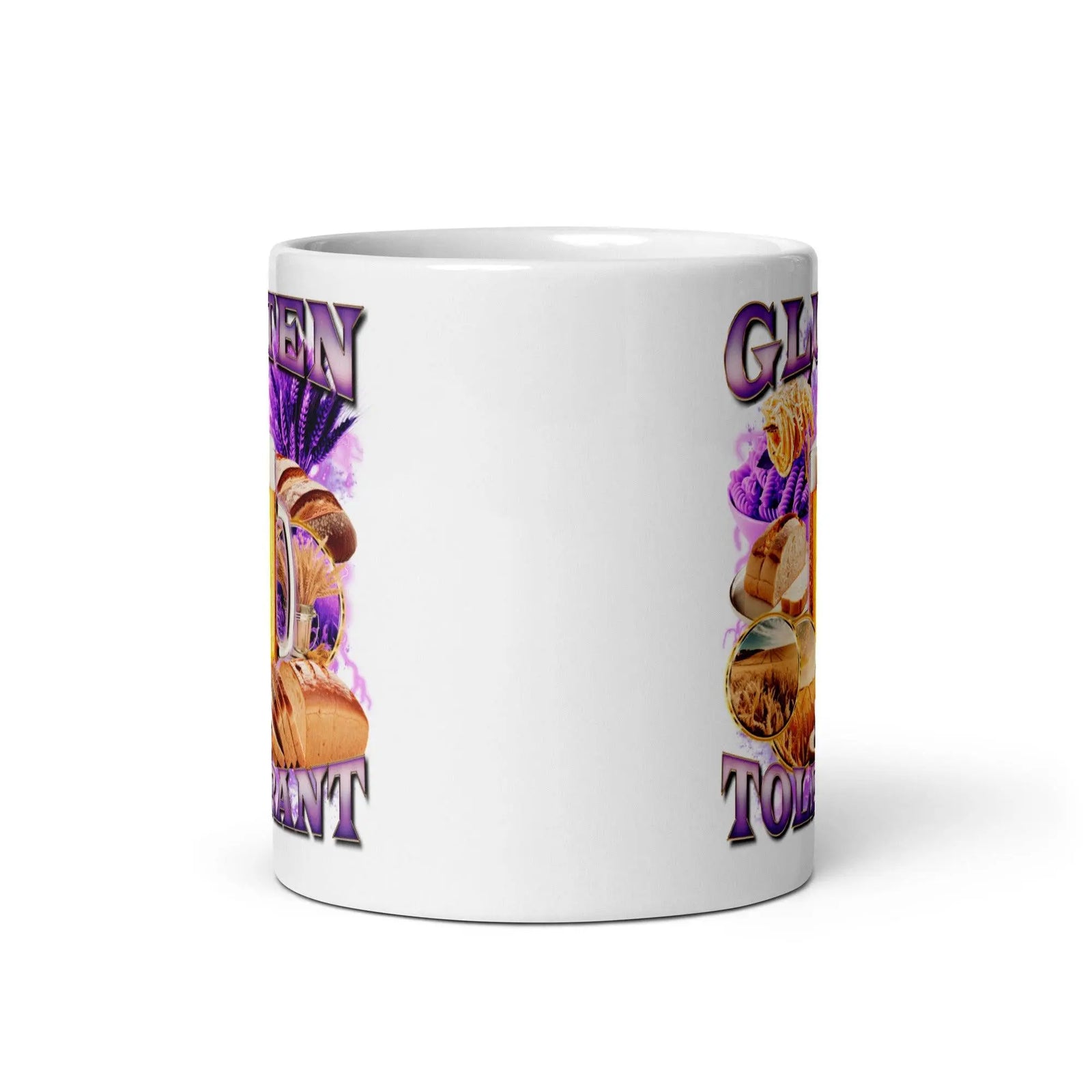 Gluten Tolerant White glossy mug - Orbital Clothing