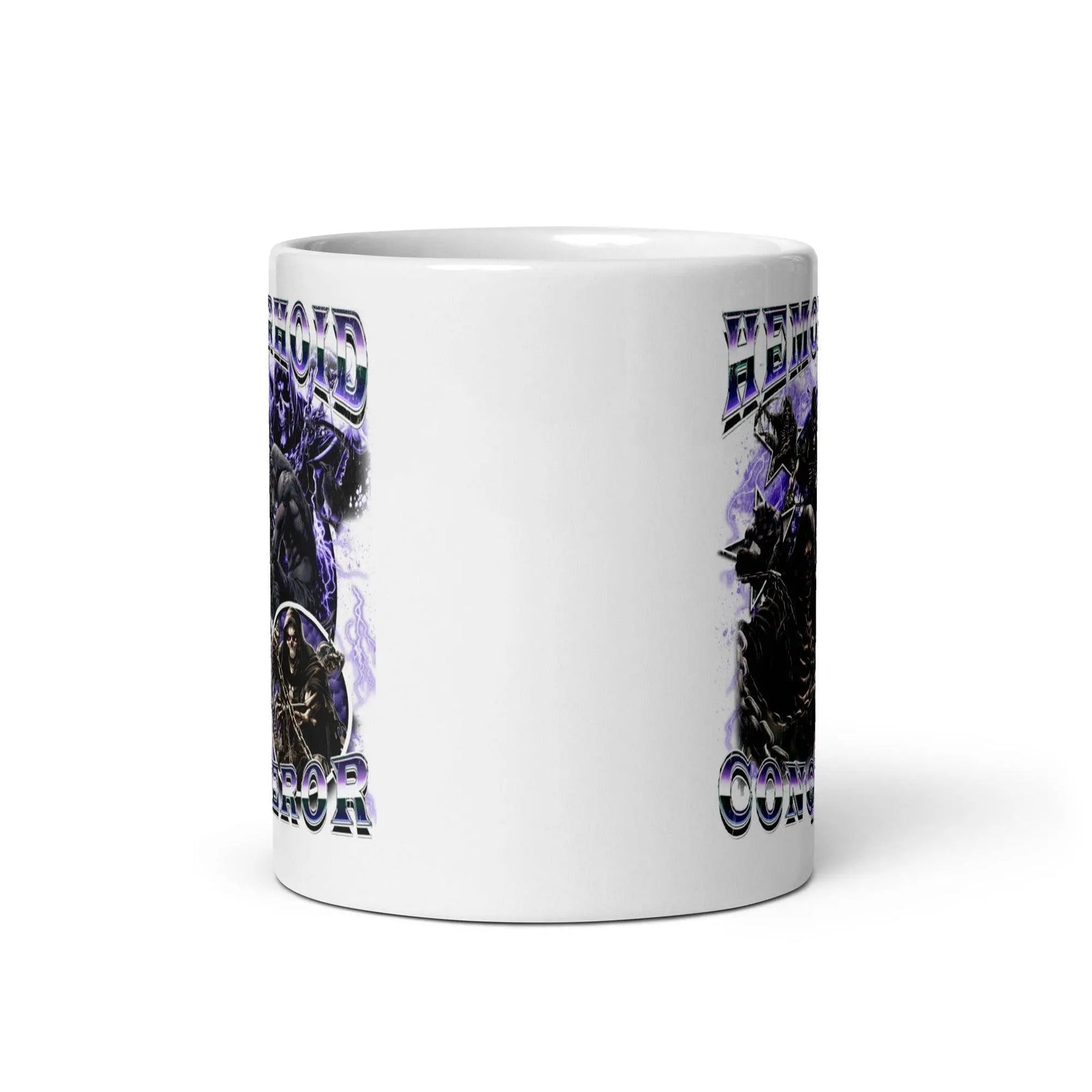 Hemorrhoid Conqueror White glossy mug - Orbital Clothing