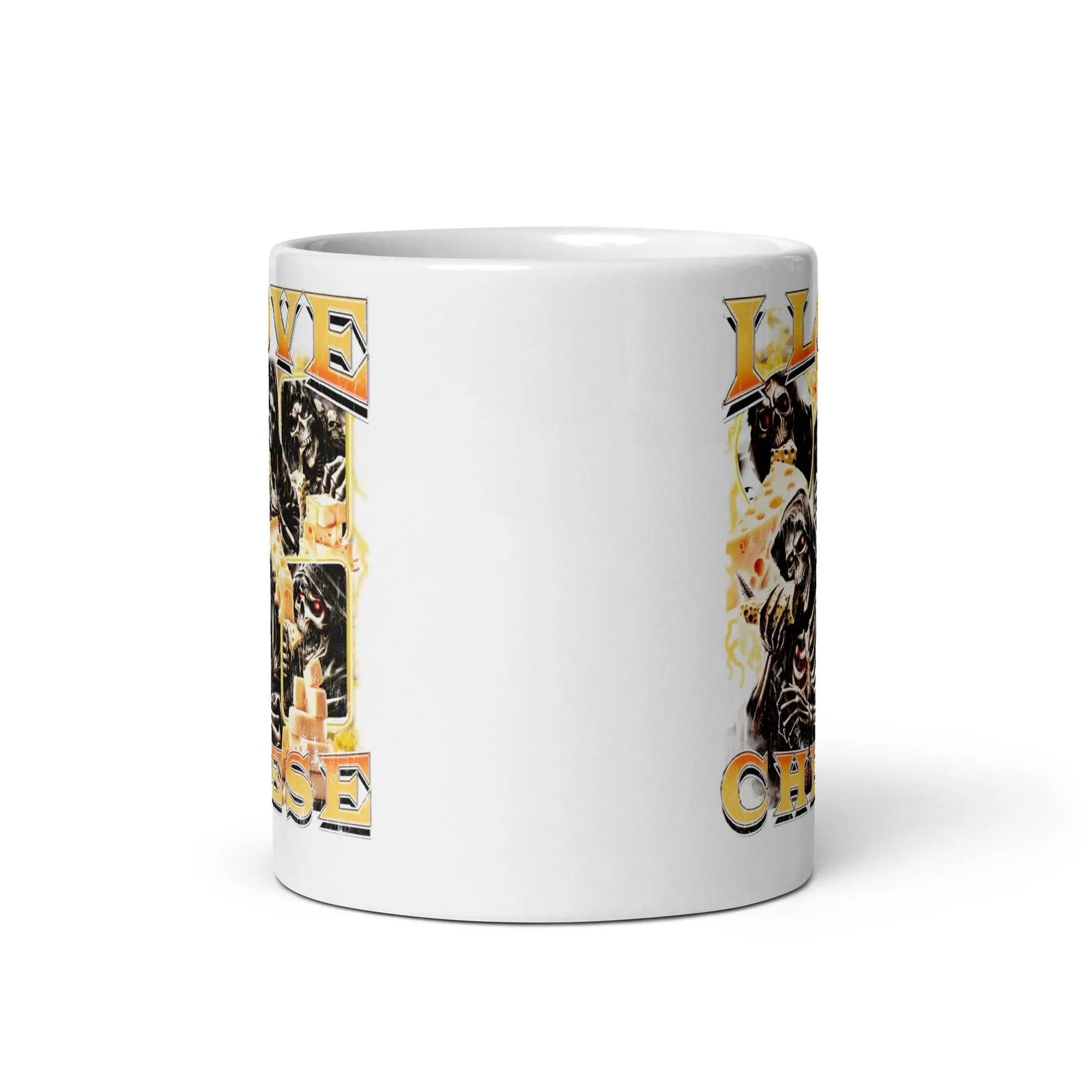 I Love Cheese White glossy mug - Orbital Clothing