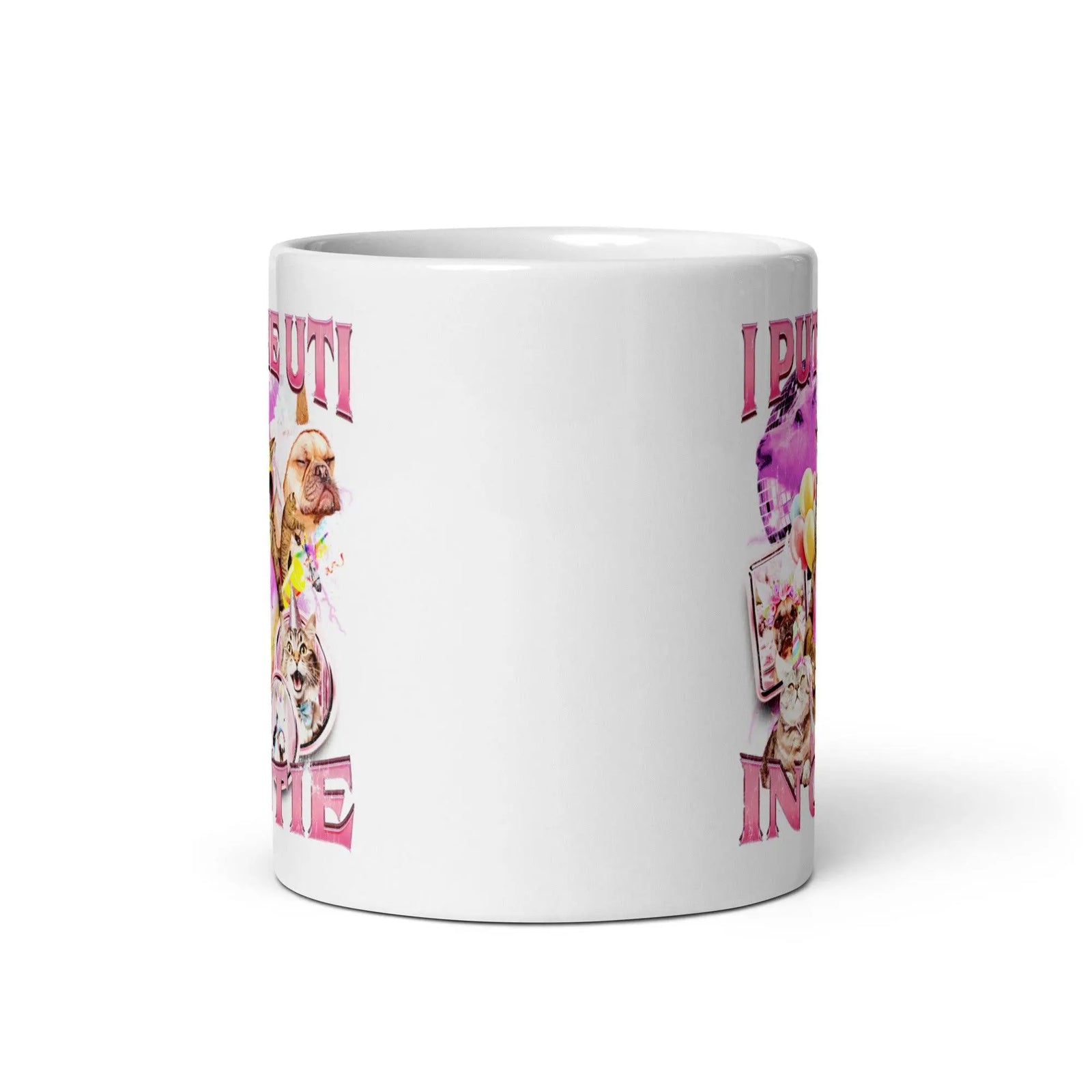 I Put the UTI in Cutie White glossy mug - Orbital Clothing