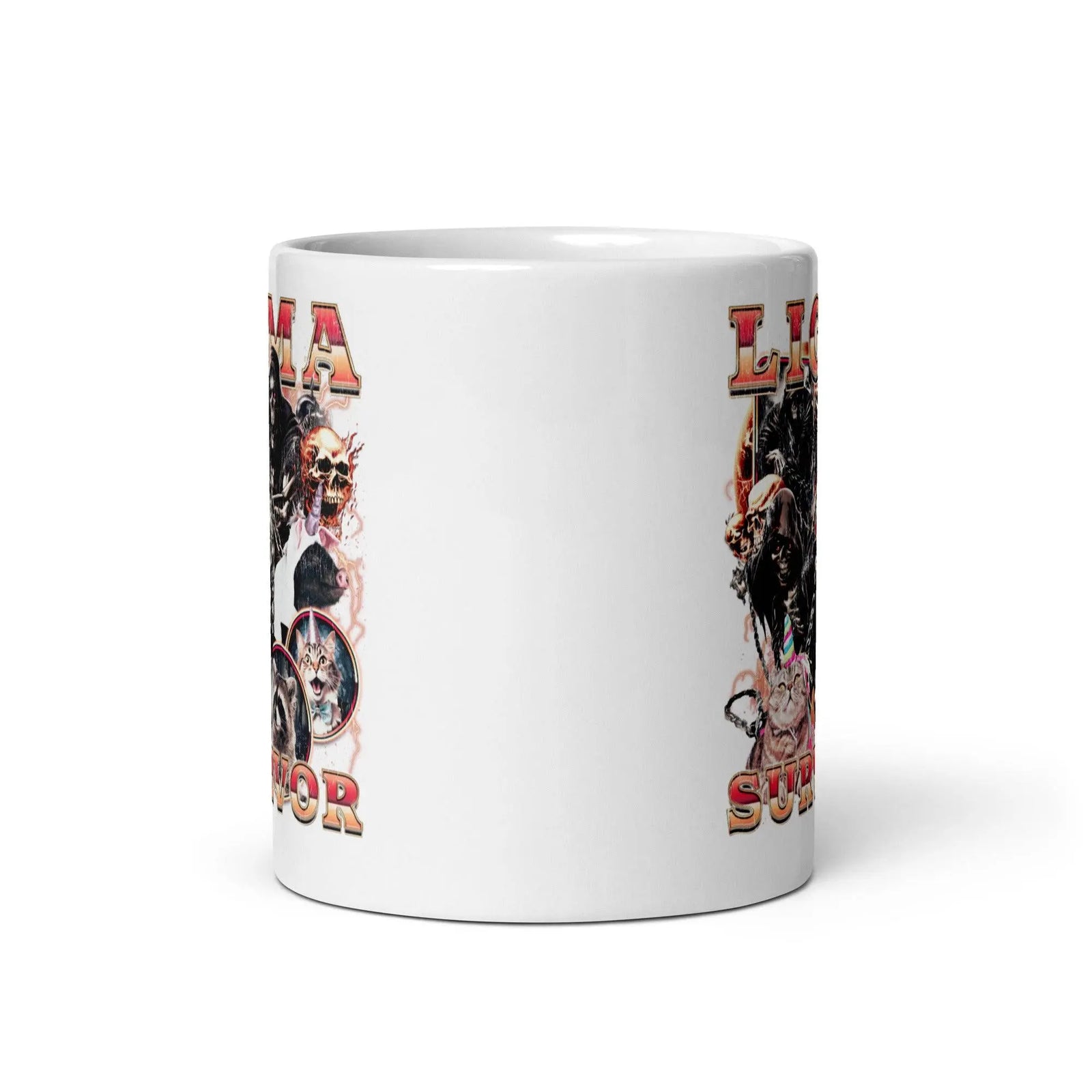 Ligma Survivor White glossy mug - Orbital Clothing